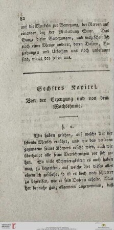 Sechstes Kapitel