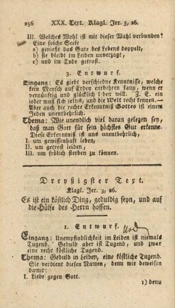 Dreyßigster Text