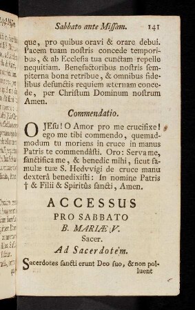 141-150, Incensum Sabbato ante/post Missam.