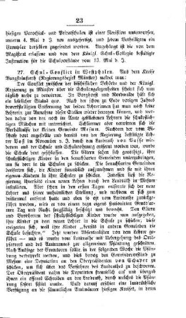 Schul -Conflict in Westphalen