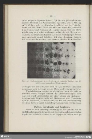 Platten, Entwickeln und Kopieren