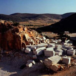 Paros. Moderner Marmorsteinbruch bei Marathion