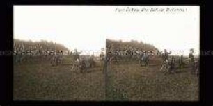 Vorrücken der Infanterie in Kolonnen