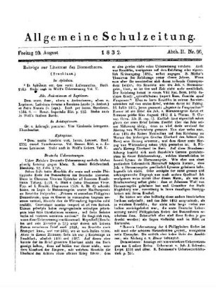 Beiträge zur Literatur des Demosthenes : (Beschluss.)