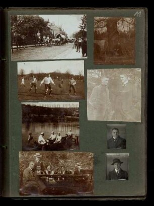 Straßenumzug, Fußballspiel, Boot, Gruppen- und Einzelaufnahmen, Innen- und Aussenaufnahmen