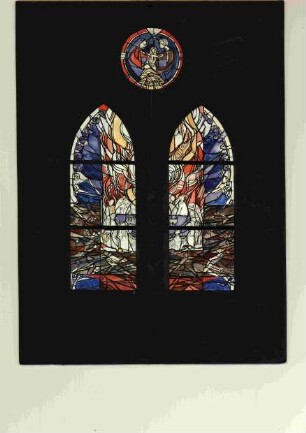 Entwurf für ein Altarfenster in der Evanglischen Kirche in Wiesenbach