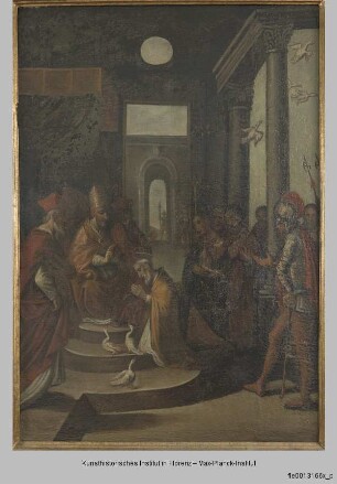 Cerbonius von Populonia vor dem Papst Vigilius