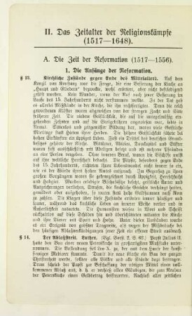 II. Das Zeitalter der Religionskämpfe (1517-1648)