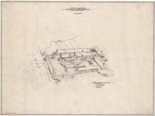 Gsaenger, Gustav; München; Siedlung Angerlohfeld - Handwerkerhof (Vogelperspektive)