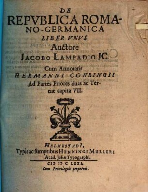 De Republica Romano-Germanica Liber Unus