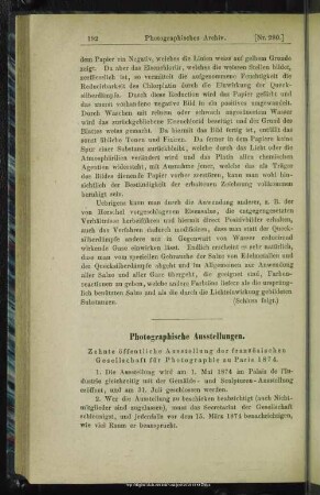 Photographische Ausstellungen