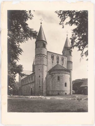 Stiftskirche, Gernrode: Perspektivische Ansicht von NW