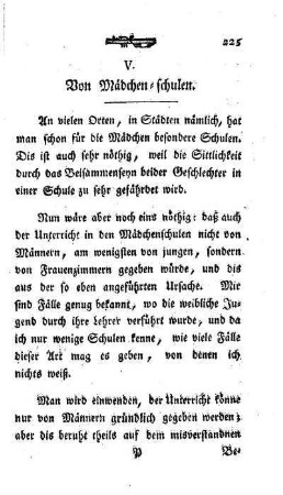 Von den Mädchen-Schulen : [5. Abhandlung]