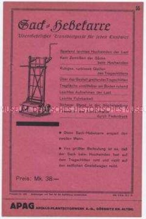 Sack-Hebkarre / Prospekt Nr. 332
