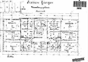 Giengen (Brenz): Empfangsgebäude Grundriß Dachgeschoß