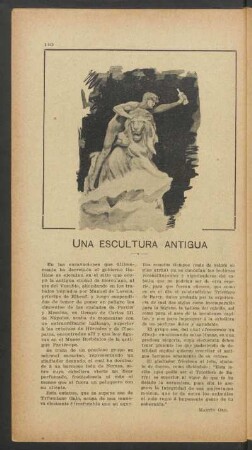 Una escultura antigua