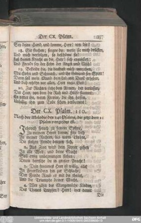 Der CX. Psalm. 110.