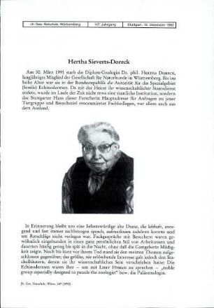 Herta Sieverts Doreck