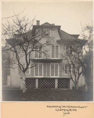 Wohnhaus, Frankfurt/Main: Gartenseite