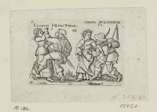 Egidius Herbstmon und Simon Weinmon, Blatt 5 der Folge "Bauernfest oder die zwölf Monate"