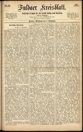 Ausgabe vom Mittwoch, den 07. November 1877.