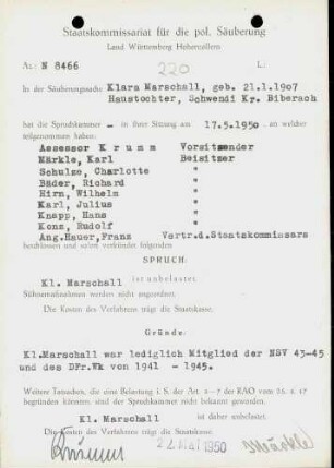 Marschall, Klara