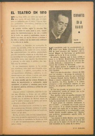 Cervantes en la radio