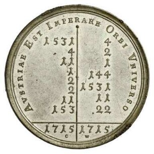 Medaille, 1715