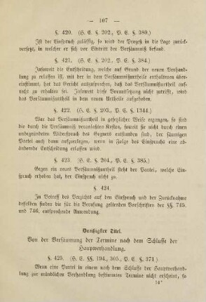 119, Zweiunddreißigster Titel. Von dem Beweise durch Augenschein. §§ 469. bis 471.
