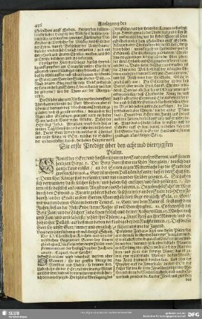 Auslegung des acht und viertzigsten Psalms