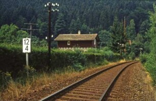 Neuenbürg Bahnwärterhaus Telegrafenleitung