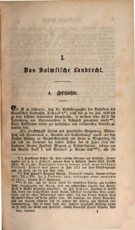 Beiträge zum Verständnisse der vier mittelrheinischen Landrechte des Solmsischen, Pfälzischen, Mainzischen Landrechts und des Landrechts der Obergrafschaft Katzenelnbogen, 1