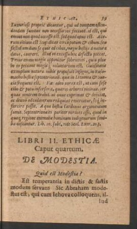 Caput quartum. De Modestia.