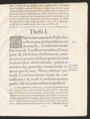 Thesis I. [bis] Thesis XII.