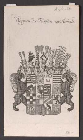 Wappen der Fürsten zu Anhalt