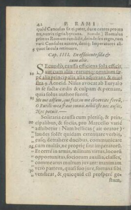 Cap. IIII. De efficiente sola et cum aliis.