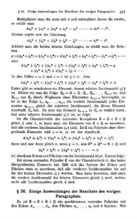 § 56. Einige Anwendungen der Resultate des vorigen Paragraphen.
