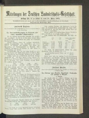 Beilage Nr. 11 zu Stück 11 vom 16. März 1901.