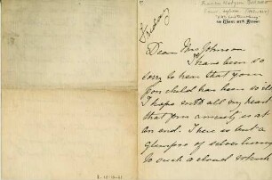 Korrespondenz von Frances Hodgson Burnett an Johnson