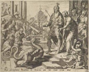 Daniel füttert den Drachen, Blatt 7 aus der Folge "Die Geschichte von Daniel, Bel und dem Drachen"
