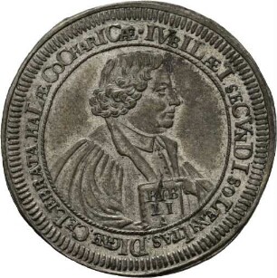 Silbermedaille der Reichsstadt Schwäbisch Hall auf die zweite Säkularfeier der Reformation, 1717