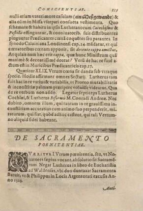 De Sacramento Poenitentiae.