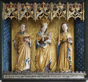 Berghofer Altar — Die Muttergottes mit dem heiligen Leonhard und der heiligen Agatha