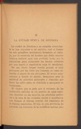 II - La ciudad nueva de Mendoza