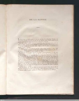De la Savoie