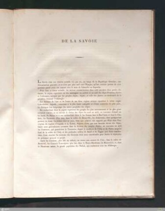 De la Savoie