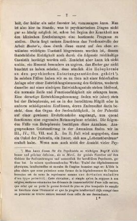 Beitrag zur Kenntniss des Jugendirreseins