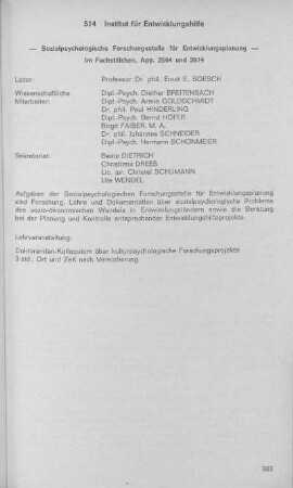 Institut für Entwicklungshilfe
