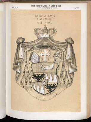 Taf. 181. Seckau Fürstbisthum. - Ottocar Maria Graf v. Attems. 1853 - 1867