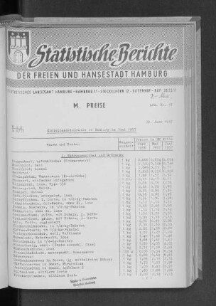Einzelhandelspreise in Hamburg im Juni 1957 : Lfd. Nr. 18